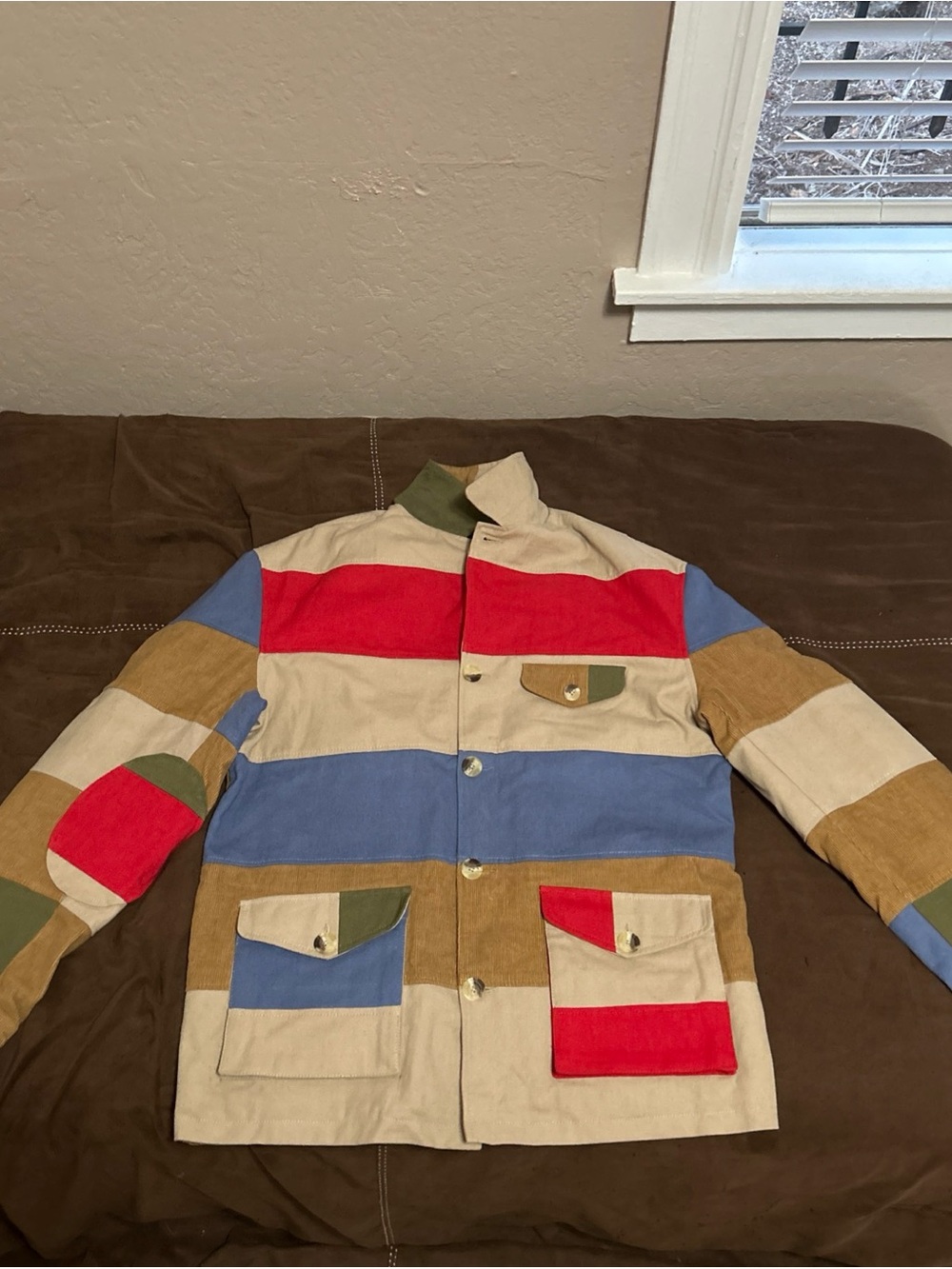 Magnoli Clothiers Multicolor Striped Field Jacket Hunter Style XLarge (Like New!